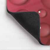 Red Water Drop Patroon Muismat (Hoek)