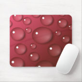 Red Water Drop Patroon Muismat (Met muis)