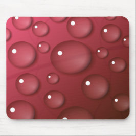 Red Water Drop Patroon Muismat