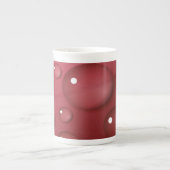 Red Water Drop Patroon Porselein Kop (Voorkant)