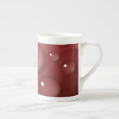 Red Water Drop Patroon Porselein Kop (Rechts)