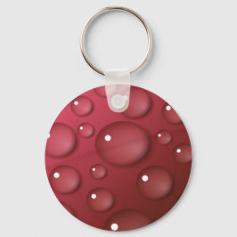 Red Water Drop Patroon Sleutelhanger