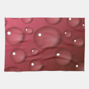 Red Water Drop Patroon Theedoek