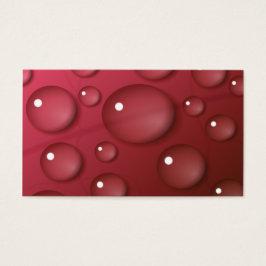Red Water Drop Patroon Visitekaartjes