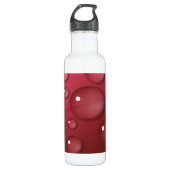 Red Water Drop Patroon Waterfles (Voorkant)