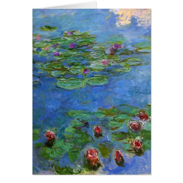Red Water Lilies, Claude Monet (Voorkant)
