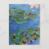 Red Water Lilies, Claude Monet Briefkaart (Voorkant)