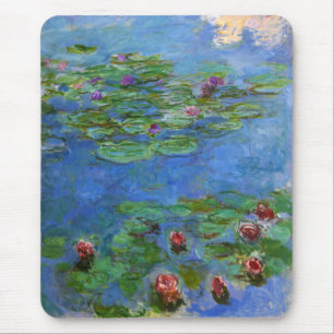Red Water Lilies, Claude Monet Muismat