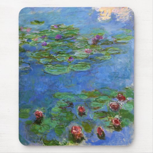 Red Water Lilies, Claude Monet Muismat (Voorkant)