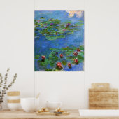 Red Water Lilies, Claude Monet Poster (Keuken)