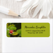 Red Water Lily Blossom Impressionistische Digitale Etiket (Insitu)