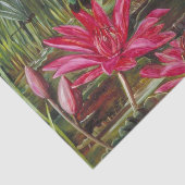 Red Water Lily uit Zuid-India door Marianne North Tissuepapier (Detail)