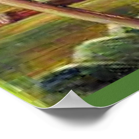 Red Water Lily uit Zuid-India Poster (Hoek)