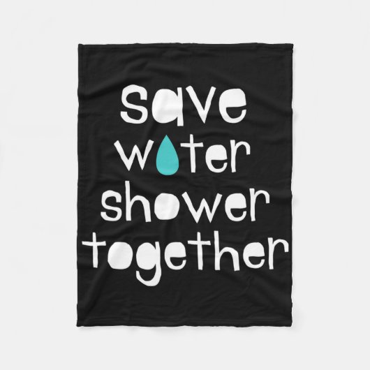 Red water Red de aarde Onze planeet houdt van Moed Fleece Deken (Voorkant)