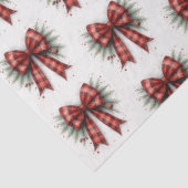 Red Watercolor Christmas Bow Tissuepapier (Detail)