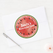 Red Watermelon Business Produceert drie inch Ronde Sticker (Envelop)