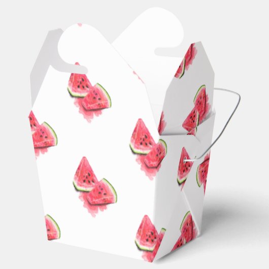 Red Watermelon Favor Box Bedankdoosjes (Geopend)