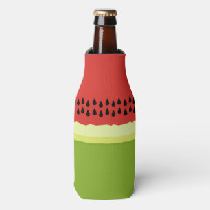 Red Watermelon Slice Bottle Cooler