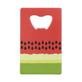 Red Watermelon Slice Creditcard Fles Open Creditkaart Flessenopener (Achterkant)