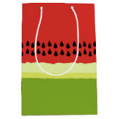Red Watermelon Slice Gift-tas Medium Cadeauzakje (Voorkant)