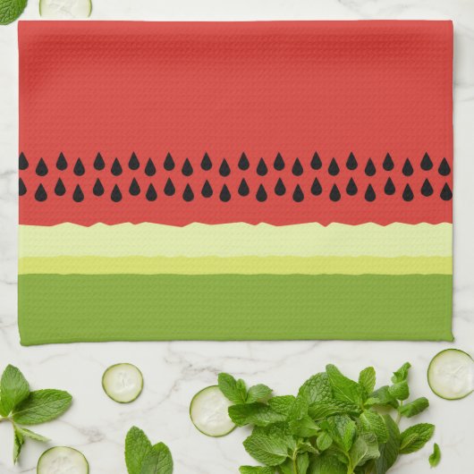 Red Watermelon Slice Kitchen Towel Theedoek (Gevouwen)