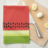 Red Watermelon Slice Kitchen Towel Theedoek (Quarter Fold)