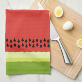 Red Watermelon Slice Kitchen Towel Theedoek