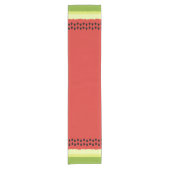 Red Watermelon Slice Table Runner Korte Tafelloper (Voorkant)
