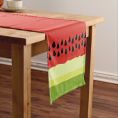 Red Watermelon Slice Table Runner Korte Tafelloper (Voorbeeld)