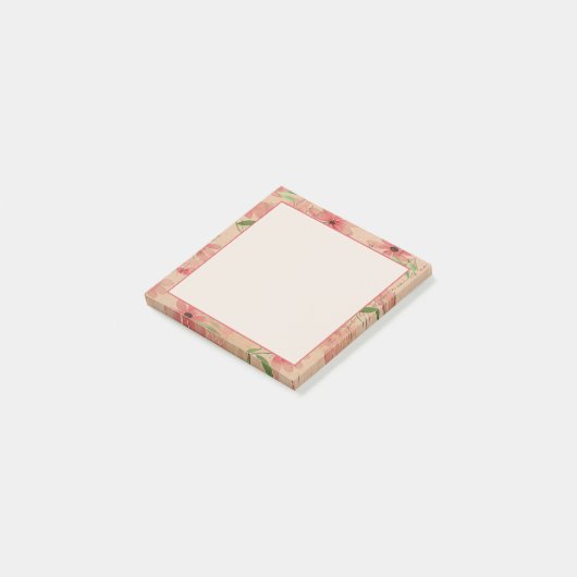 Red Waterverf Daisy Field  Post-it® Notes (Schuin)