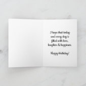 Red Waterverf Heart 17th Birthday Kaart (Binnen)