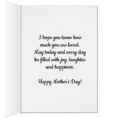 Red Waterverf Heart Happy Moederdag (Binnen (Rechts))