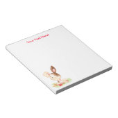 Red Waterverf Little Bunny Notitieblok (Schuin)