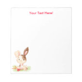 Red Waterverf Little Bunny Notitieblok (Voorkant)