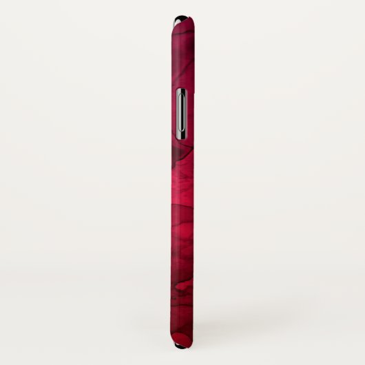Red Waterverf Mashup Apple iPhone X Hoesje (Achterkant / rechts)