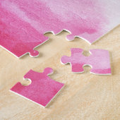 Red Waterverf Ombre Legpuzzel (Zijkant)