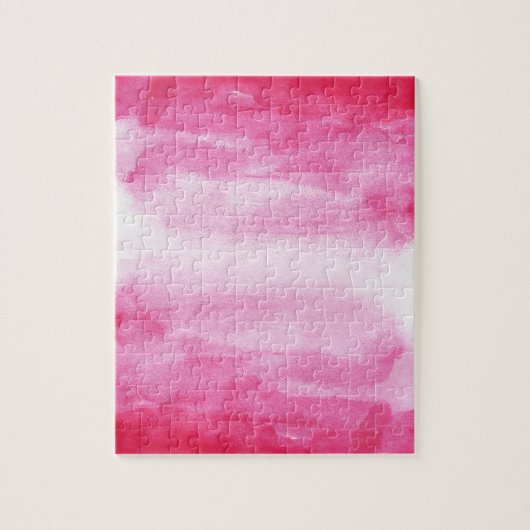 Red Waterverf Ombre Legpuzzel (Verticaal)