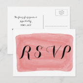 Red Waterverf Response Briefkaart (Voorkant / Achterkant)