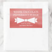 Red Waterverf Wash Holiday Gift Label (Tas)