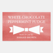 Red Waterverf Wash Holiday Gift Label (Voorkant)