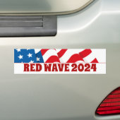 RED WAVE 2020 REPUBLIKEINS BUMPERSTICKER (Op auto)
