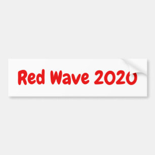 Red Wave 2020 - Republikeinse politieke slogan Bumpersticker