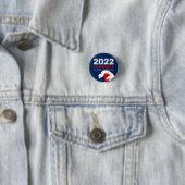 RED WAVE 2022 Midterm Elections USA Ronde Button 3,2 Cm (In situ)