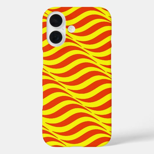 Red Waves Yellow Sky Case-Mate iPhone Case (Achterkant)