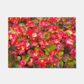 Red Wax Begonias Floral Deurmat (Voorkant)