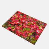 Red Wax Begonias Floral Deurmat (Schuin)
