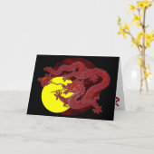 Red Wax Dragon Kaart (Gele Bloem)