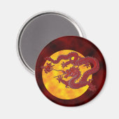 Red Wax Dragon Magneet (Voorkant / Achterkant)