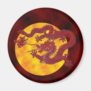 Red Wax Dragon Magneet