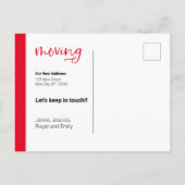 Red we verplaatsen Dachshund Dog in Box Briefkaart (Achterkant)